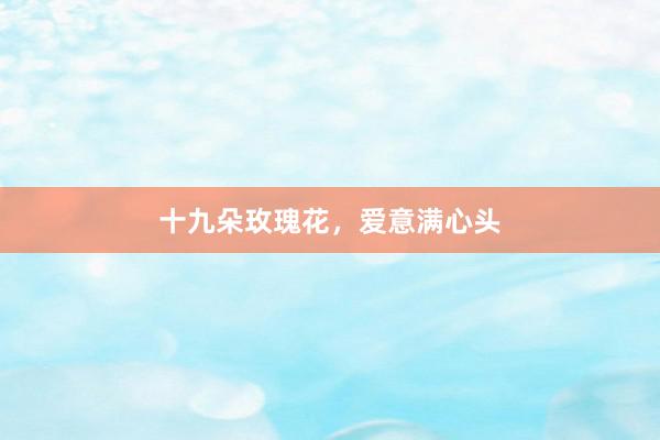十九朵玫瑰花，爱意满心头